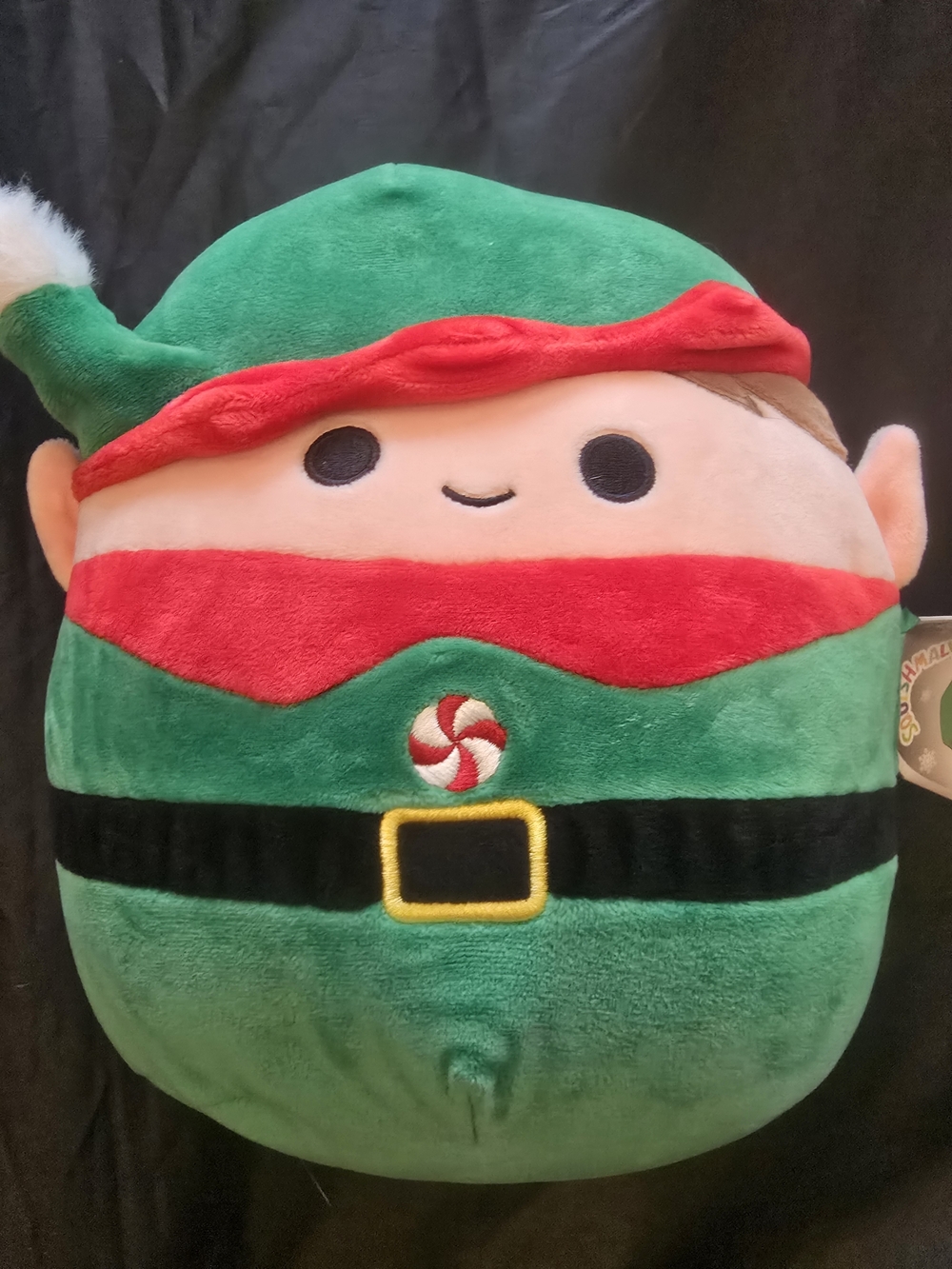 Squishmallow Elliot the Elf Plush Holiday Elf Soft Toy - Green and Red